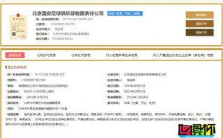 北京中赫国安已完成更名，国家企业信用信息系统显示为“北京国安”